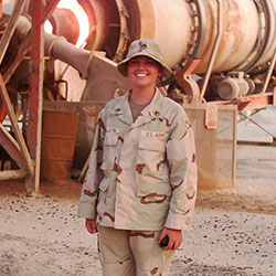 Janelle Gallatin Military Photo